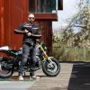Чоловіча літня мото-куртка W-TEC 2Stripe - чорний / М Чоловіча літня мото-куртка W-TEC 2Stripe - чорний / М