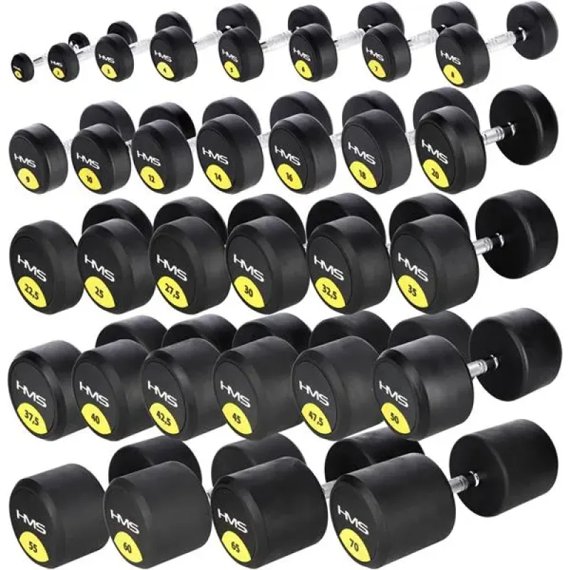 Гантель прогумована HMS HG PRO, 40 кг