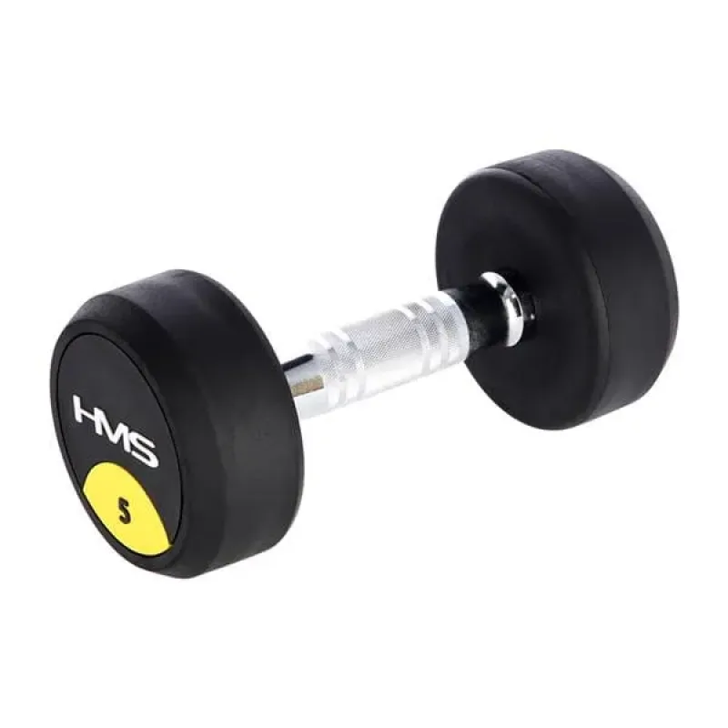Гантель прогумована HMS HG PRO, 5 кг
