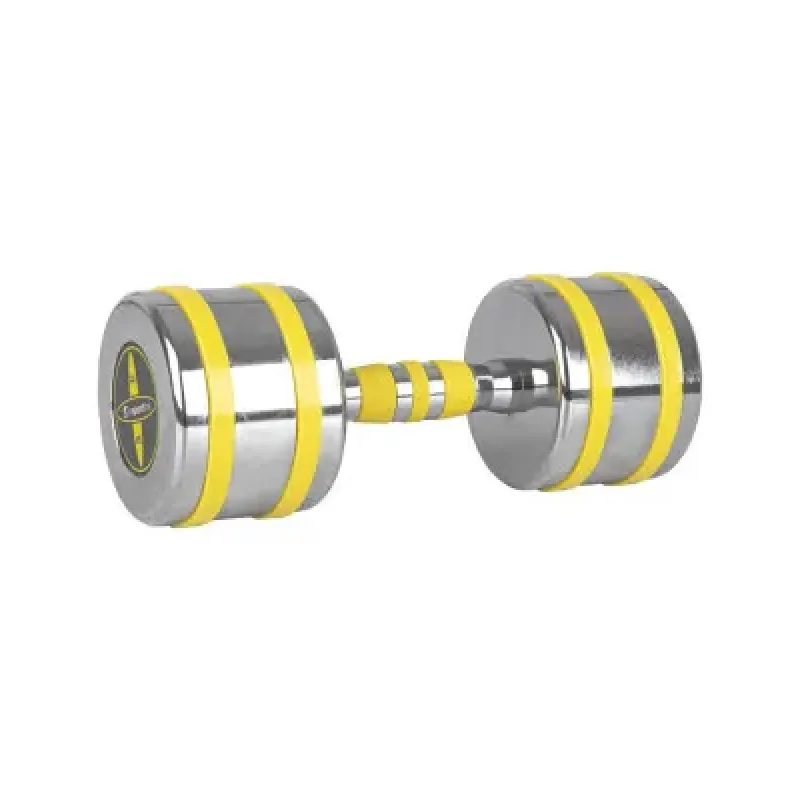 Гантель хромована inSPORTline Yellsteel 12 кг