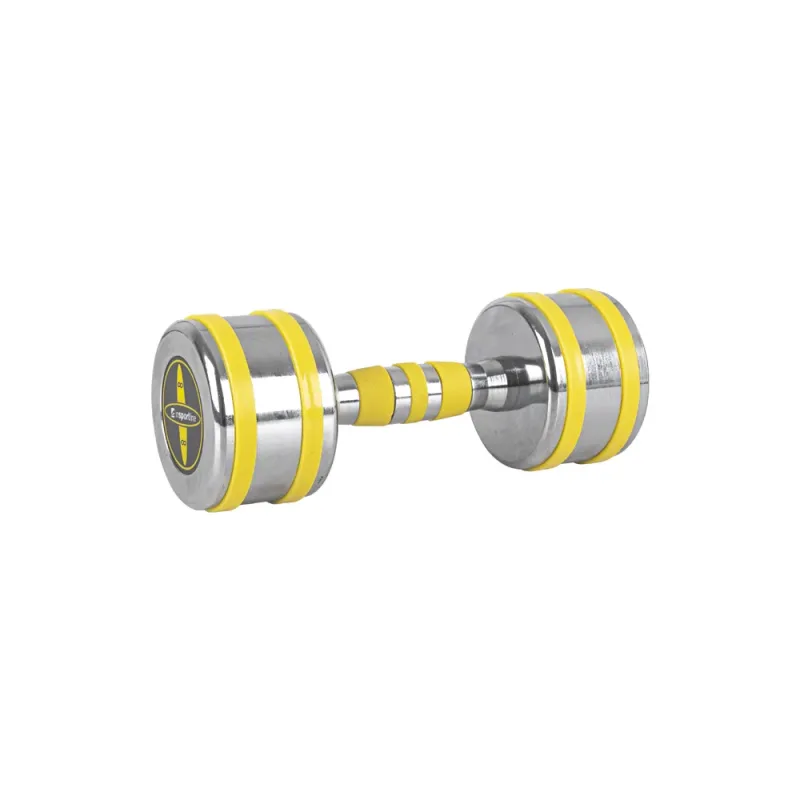 Гантель хромована inSPORTline Yellsteel 8 кг