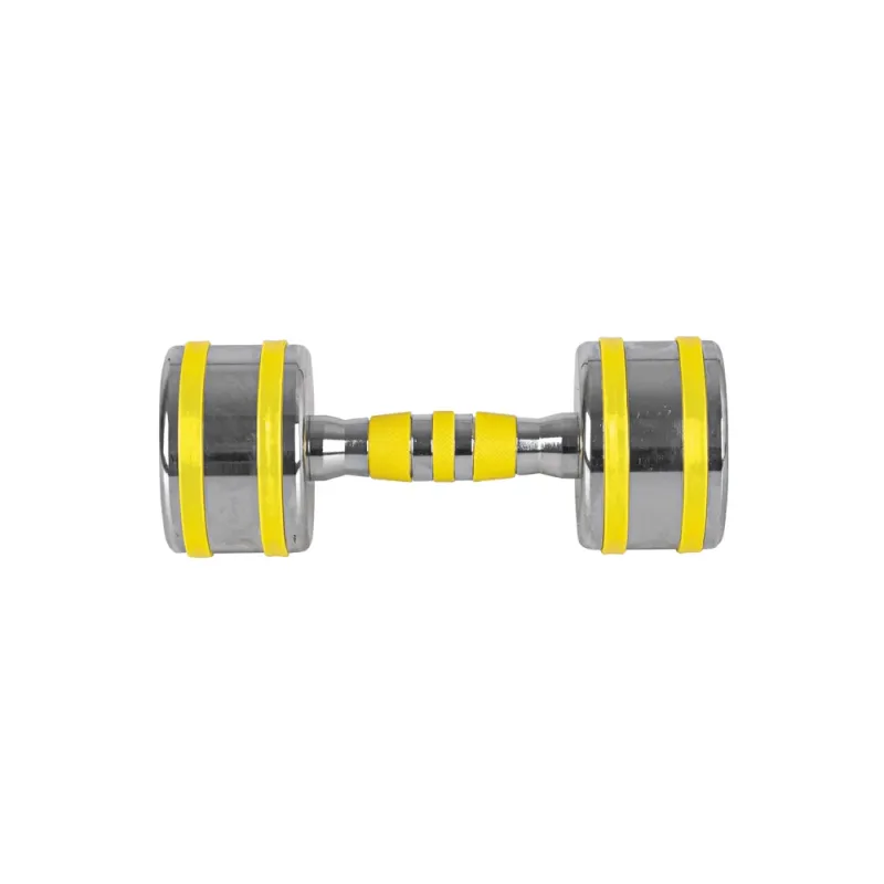 Гантель хромована inSPORTline Yellsteel 8 кг