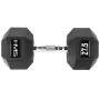 Гантель шестигранна HMS HEX PRO, 27,5 кг