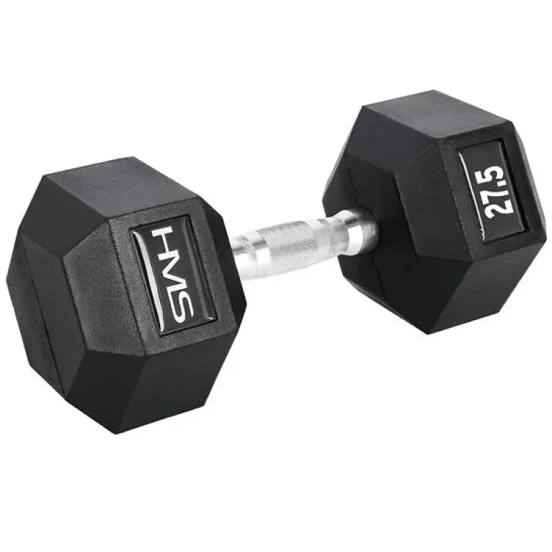 Гантель шестигранна HMS HEX PRO, 27,5 кг Гантель шестигранна HMS HEX PRO, 27,5 кг