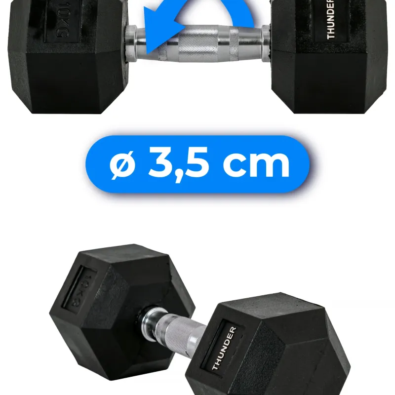 Гантель шестигранна THUNDER 10 кг