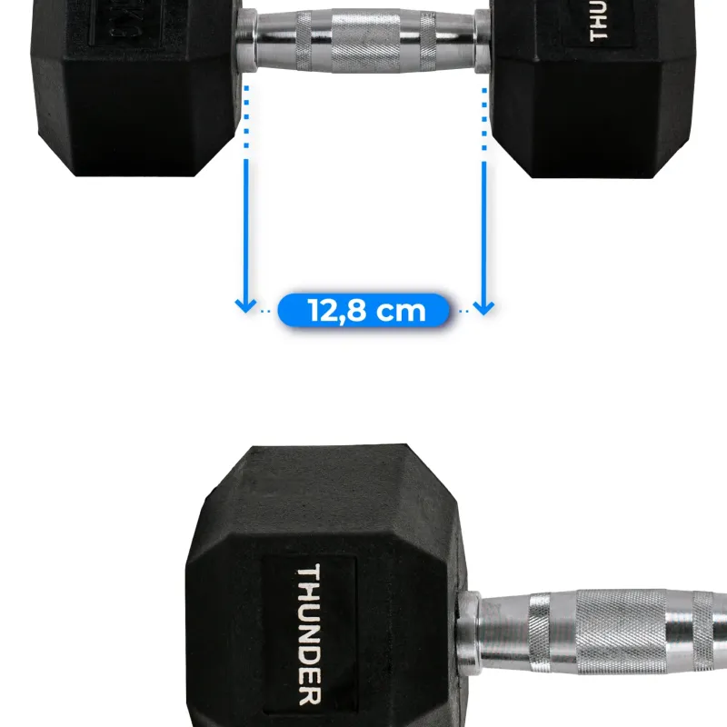 Гантель шестигранна THUNDER 12,5 кг