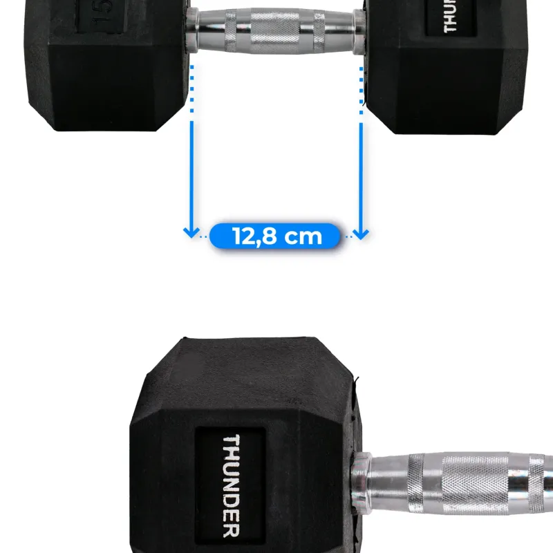 Гантель шестигранна THUNDER 15 кг Гантель шестигранна THUNDER 15 кг