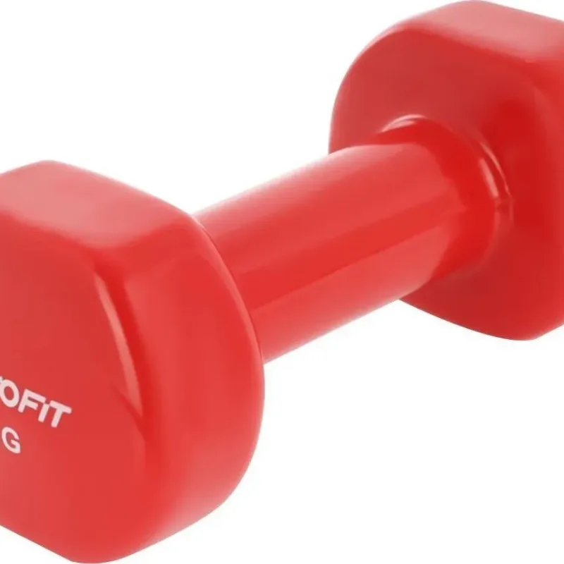 Гантелі вінілові ENERO FIT VDB зі стійкою, 12 кг