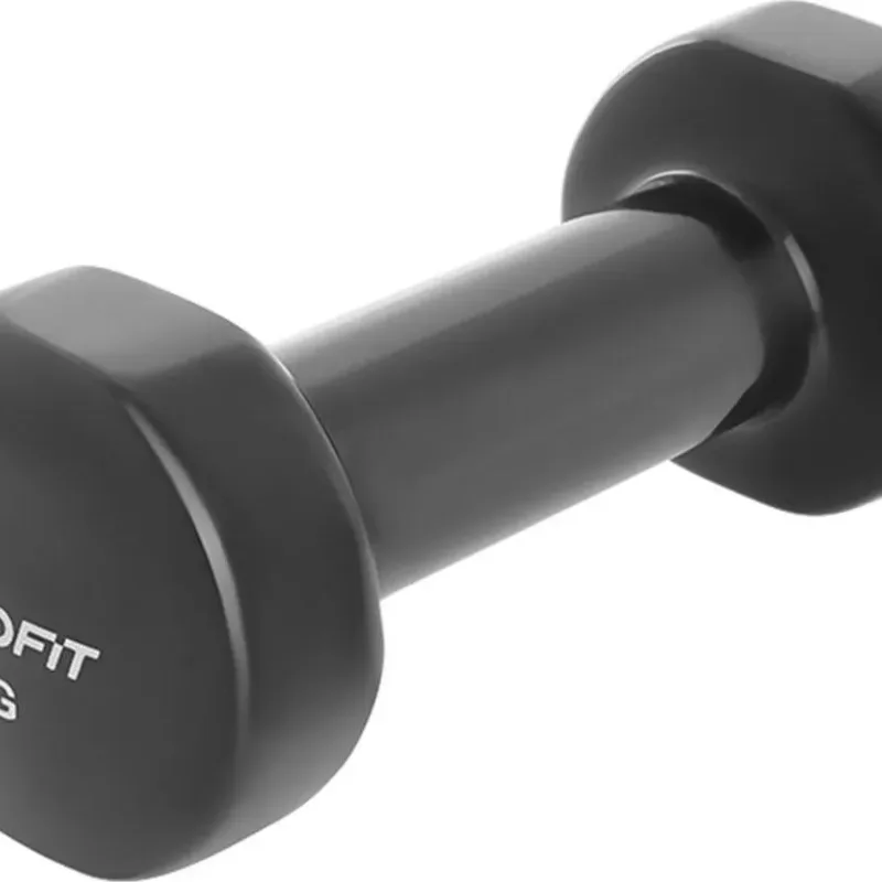 Гантелі вінілові ENERO FIT VDB зі стійкою, 12 кг