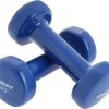 Гантелі вінілові ENERO FIT VDB зі стійкою, 12 кг