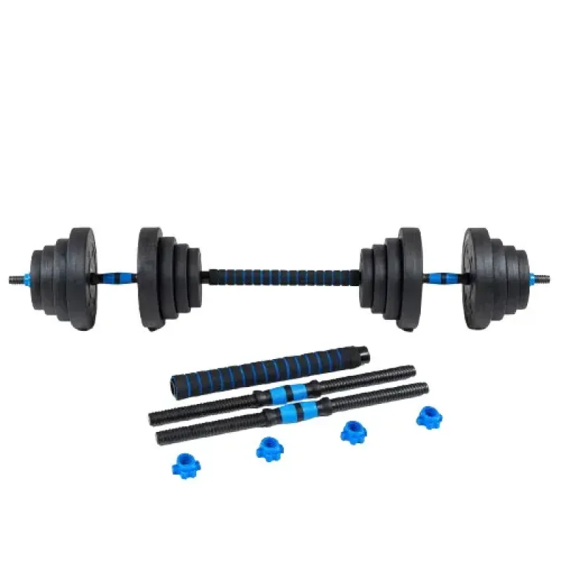Гантелі розбірні бітумні THUNDER GYM-02 зі з'єднувачем для штанги, 2 x 10 кг