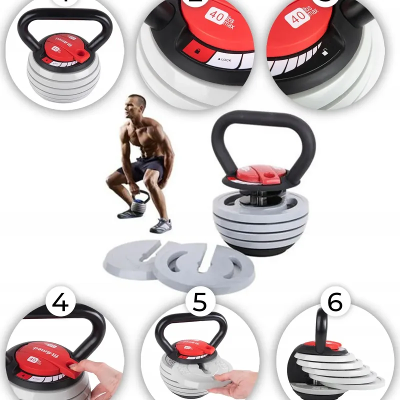 Гиря розбірна чавунна Fit4Med 3,5-18,1 кг