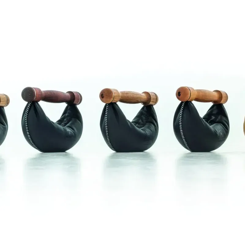 Гантелі з підставкою NOHRD Club Ash Leather 2-8 кг