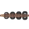 Гантелі з підставкою NOHRD Oak Vintage Leather 2-8 кг
