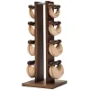 Стійка з гантелями NOHRD Classic Nature Walnut Leather 2-8 кг Стійка з гантелями NOHRD Classic Nature Walnut Leather 2-8 кг