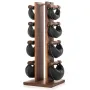 Стійка з гантелями NOHRD Classic Walnut Leather 2-8 кг