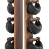 Стійка з гантелями NOHRD Classic Walnut Leather 2-8 кг Стійка з гантелями NOHRD Classic Walnut Leather 2-8 кг
