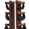 Стійка з гантелями NOHRD Club Ash Leather 2-8 кг
