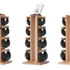 Стійка з гантелями NOHRD Club Ash Leather 2-8 кг