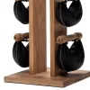 Стійка з гантелями NOHRD Oak Leather 2-8 кг Стійка з гантелями NOHRD Oak Leather 2-8 кг