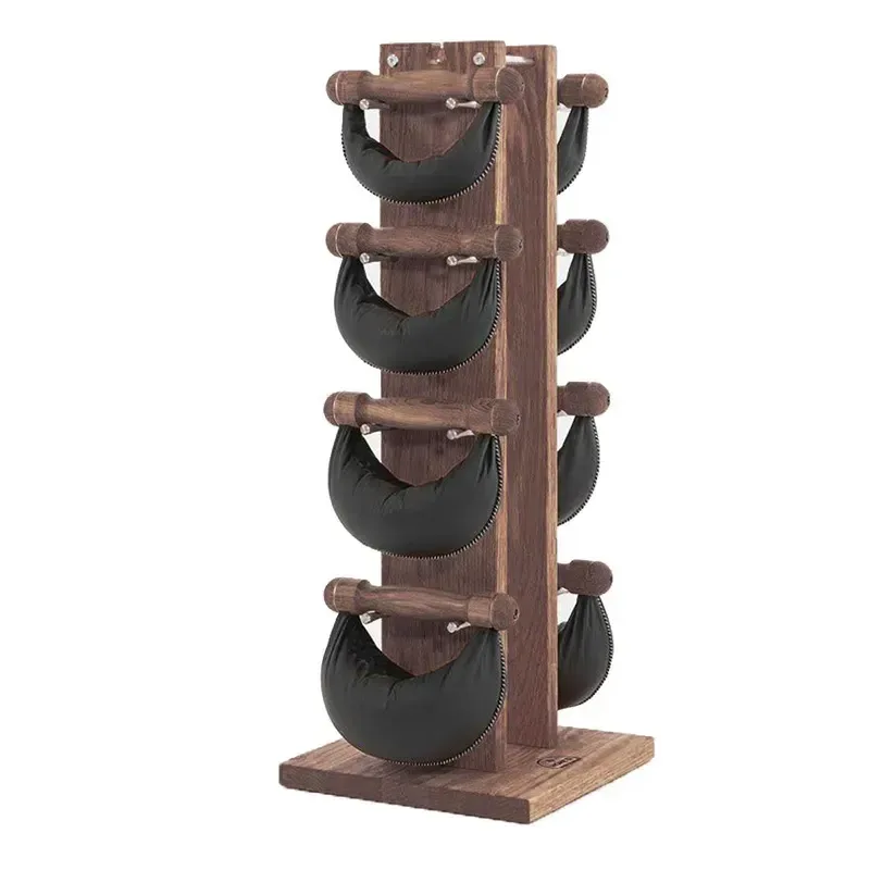 Стійка з гантелями NOHRD Oak Vintage Leather 2-8 кг