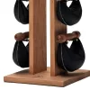 Стійка з гантелями NOHrD Oxbridge Cherry Leather 2-8 кг Стійка з гантелями NOHrD Oxbridge Cherry Leather 2-8 кг