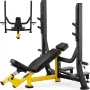 Похила лава Gymrex для штанги чорно-жовта