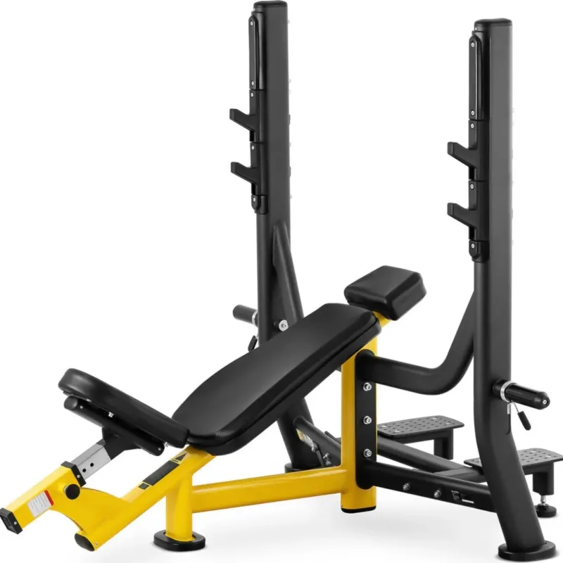 Похила лава Gymrex для штанги чорно-жовта
