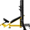 Похила лава Gymrex для штанги чорно-жовта Похила лава Gymrex для штанги чорно-жовта
