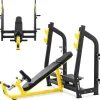 Тренувальна лава Gymrex чорно-жовта