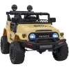 Toyota FJ Cruiser для дітей бежевий + пульт дистанційного керування + повний привід + LED аудіо + EVA + Free Start Toyota FJ Cruiser для дітей бежевий + пульт дистанційного керування + повний привід + LED аудіо + EVA + Free Start