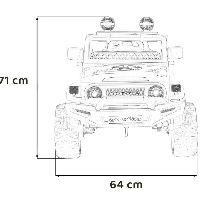 Toyota FJ Cruiser для дітей рожевий + пульт дистанційного керування + повний привід + LED аудіо + EVA + Free Start Toyota FJ Cruiser для дітей рожевий + пульт дистанційного керування + повний привід + LED аудіо + EVA + Free Start