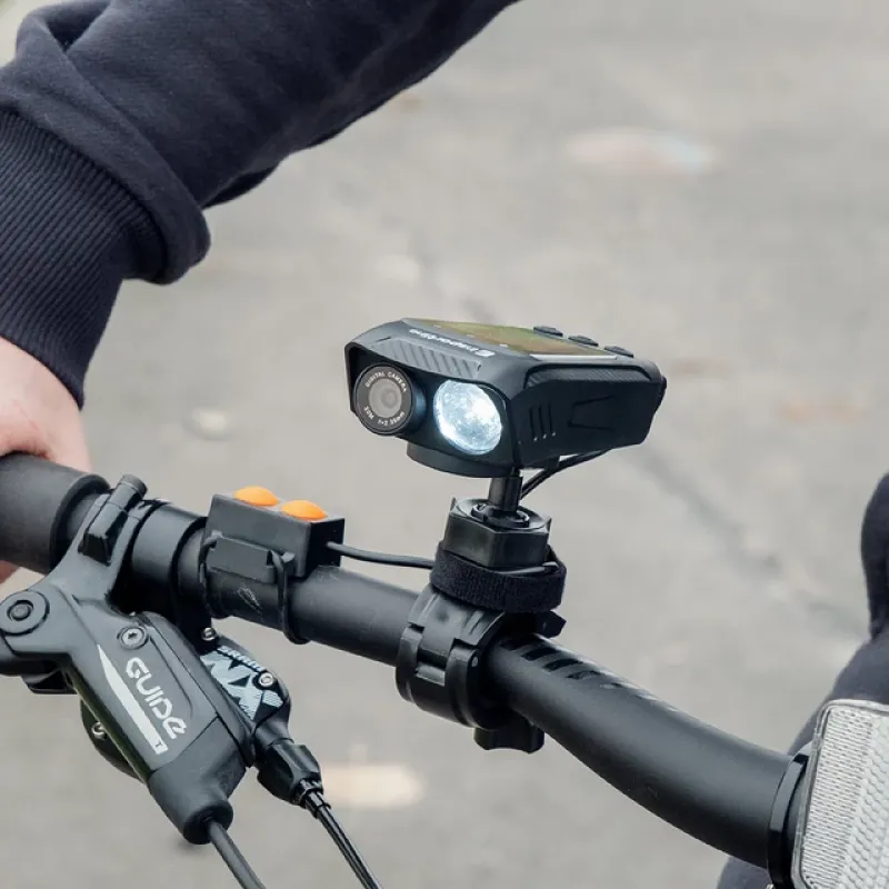 Велокамера 3в1 4K, ліхтарик, клаксон inSPORTline ActionCam Pro Велокамера 3в1 4K, ліхтарик, клаксон inSPORTline ActionCam Pro