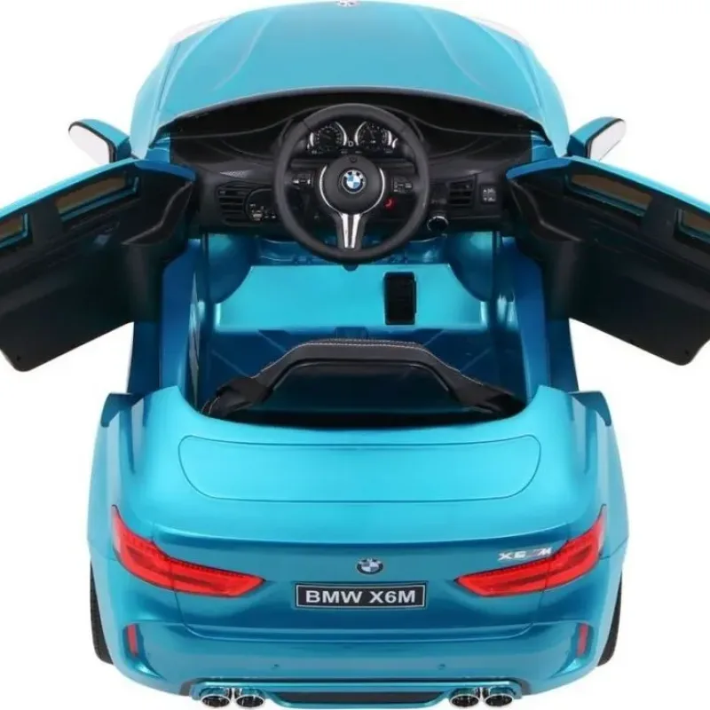 Дитяча акумуляторна машинка  BMW X6M Синя