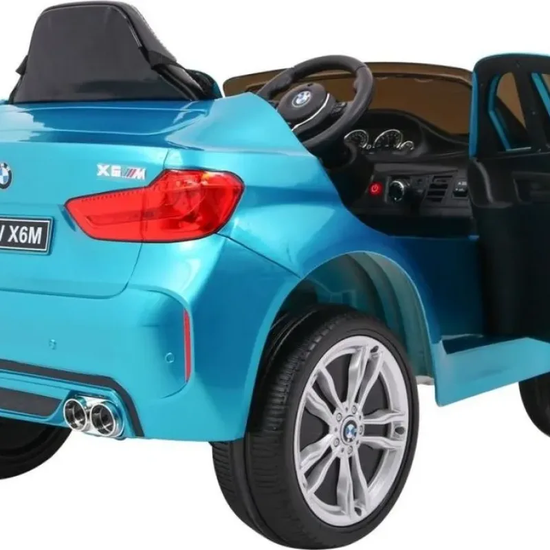 Дитяча акумуляторна машинка  BMW X6M Синя