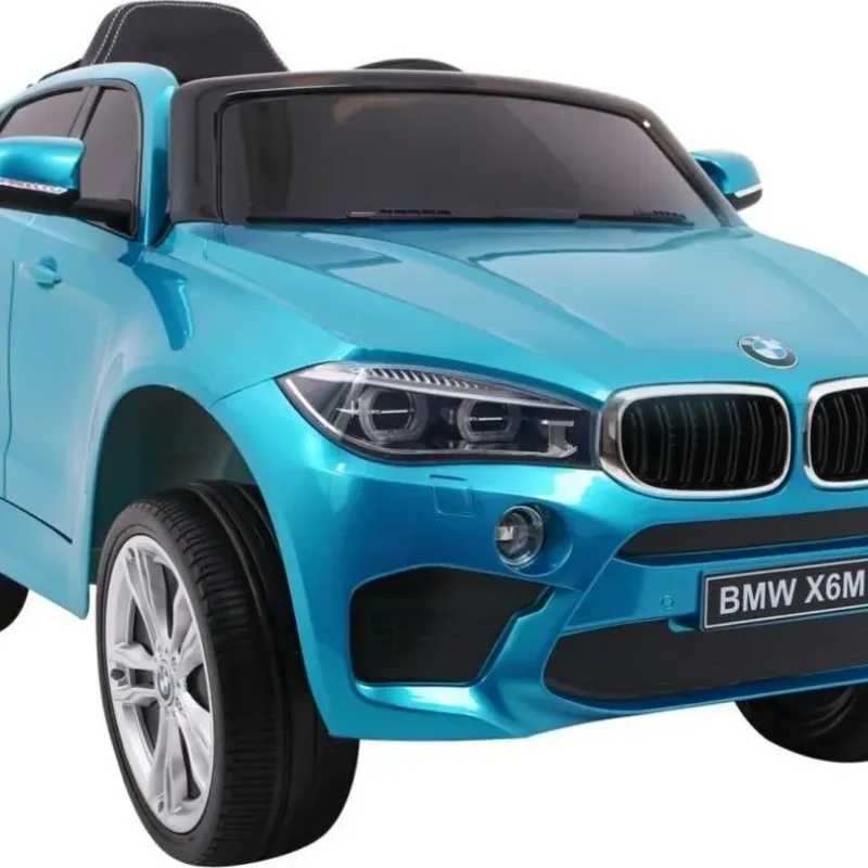Дитяча акумуляторна машинка  BMW X6M Синя