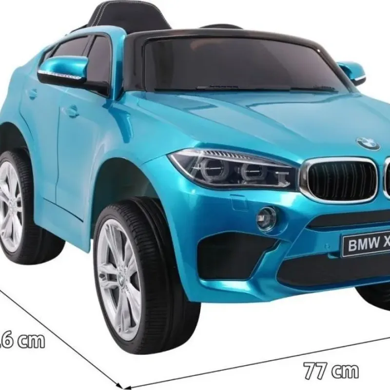 Дитяча акумуляторна машинка  BMW X6M Синя