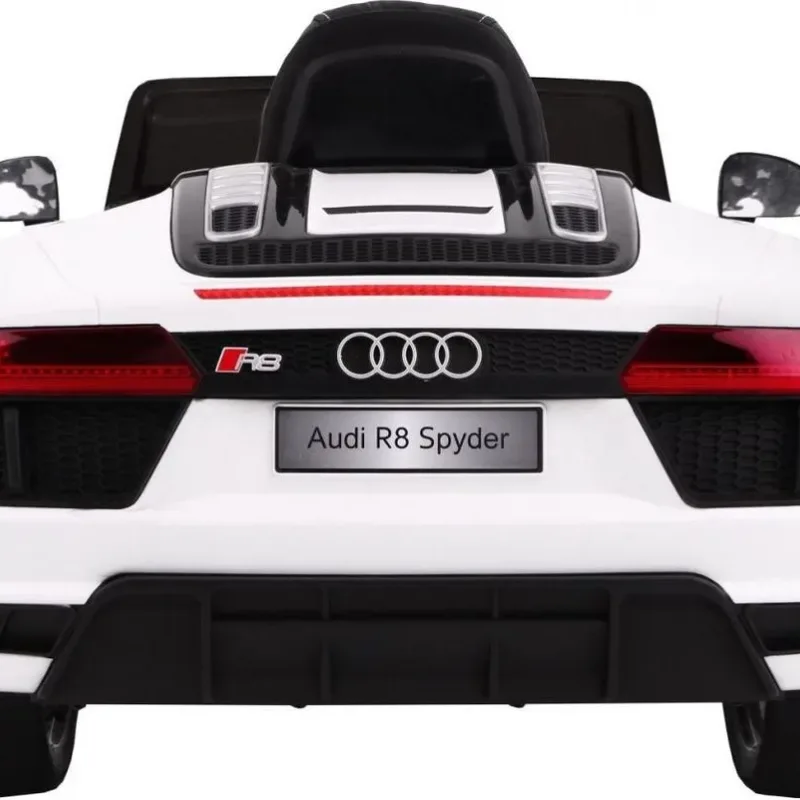 Дитяча акумуляторна машинка Audi R8 Spyder Біла