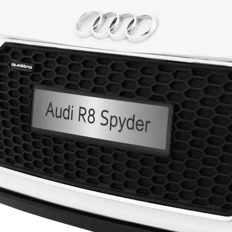 Дитяча акумуляторна машинка Audi R8 Spyder Біла