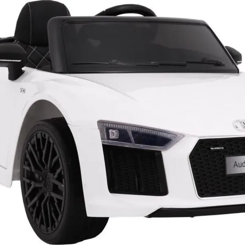 Дитяча акумуляторна машинка Audi R8 Spyder Біла