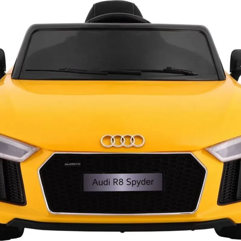 Дитяча акумуляторна машинка Audi R8 Spyder Жовта