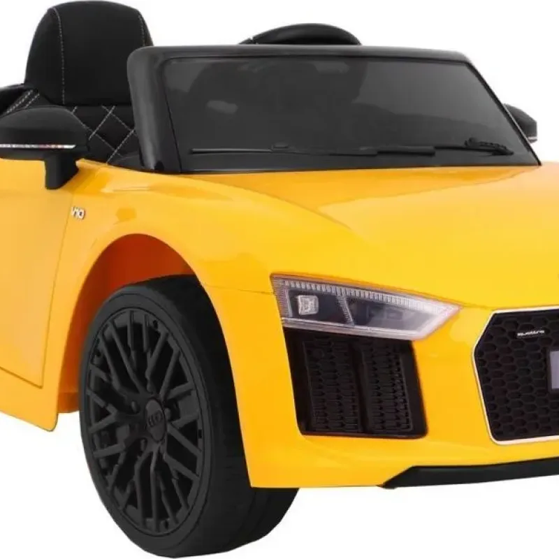 Дитяча акумуляторна машинка Audi R8 Spyder Жовта Дитяча акумуляторна машинка Audi R8 Spyder Жовта
