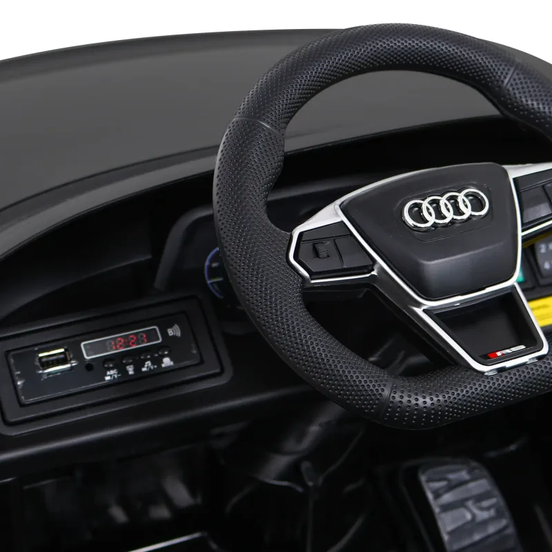 Дитяча акумуляторна машинка Audi RS E-Tron GT Чорна