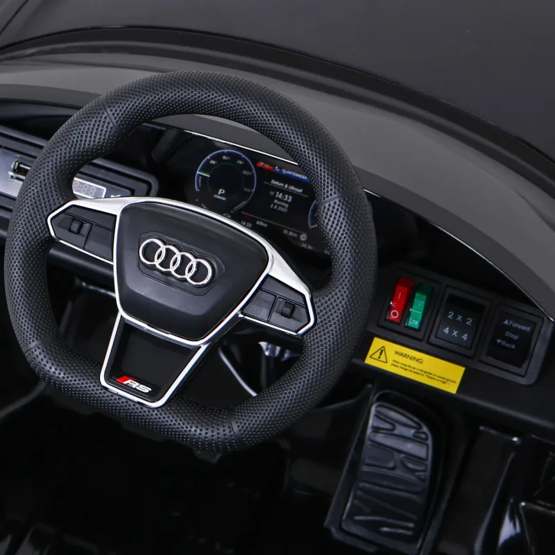 Дитяча акумуляторна машинка Audi RS E-Tron GT Чорна