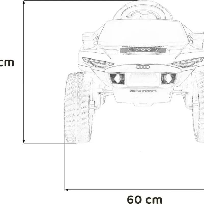 Дитяча акумуляторна машинка Audi RSQ E-TRON Сіра Дитяча акумуляторна машинка Audi RSQ E-TRON Сіра