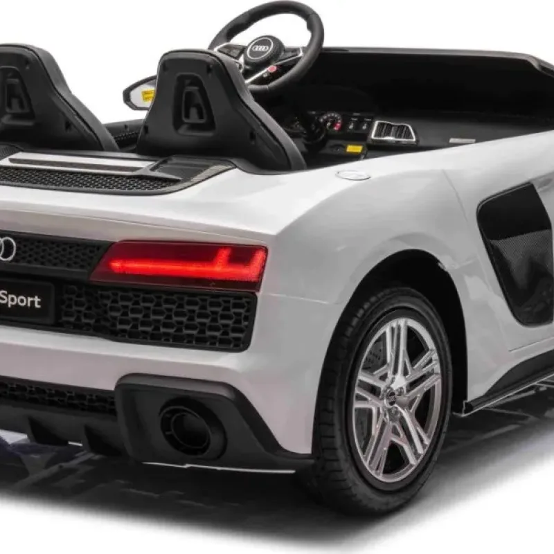 Дитяча акумуляторна машинка Audi Spyder R8 LIFT Біла