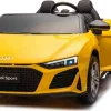 Дитяча акумуляторна машинка Audi Spyder R8 LIFT Жовта Дитяча акумуляторна машинка Audi Spyder R8 LIFT Жовта