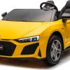 Дитяча акумуляторна машинка Audi Spyder R8 LIFT Жовта Дитяча акумуляторна машинка Audi Spyder R8 LIFT Жовта