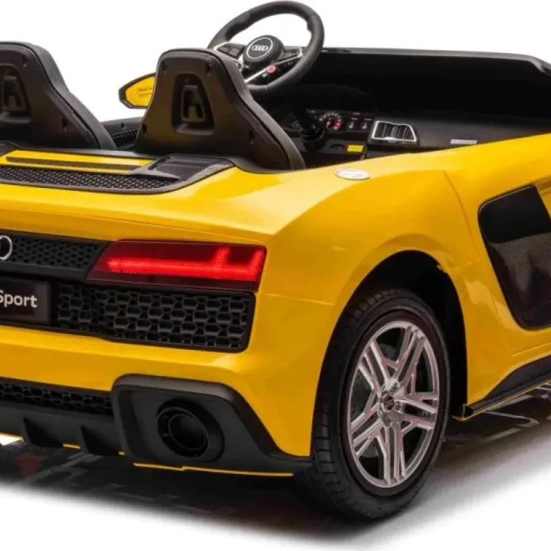 Дитяча акумуляторна машинка Audi Spyder R8 LIFT Жовта Дитяча акумуляторна машинка Audi Spyder R8 LIFT Жовта