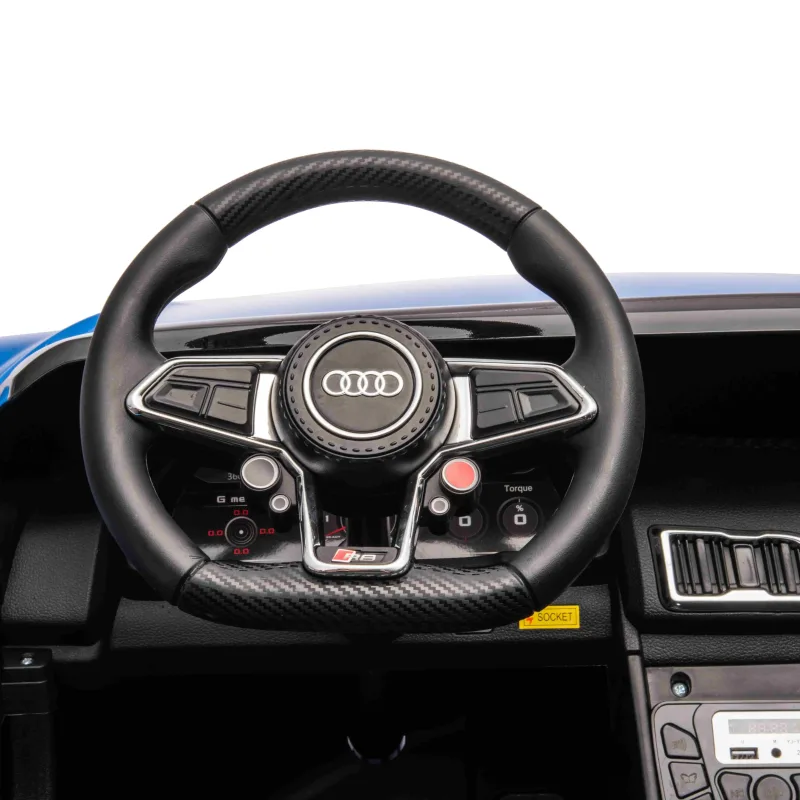Дитяча акумуляторна машинка Audi Spyder R8 LIFT Синя Дитяча акумуляторна машинка Audi Spyder R8 LIFT Синя